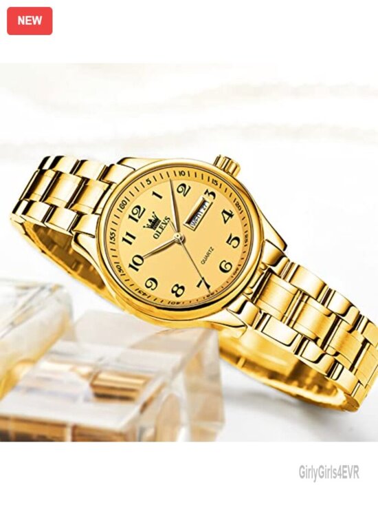 Women\'s Business Dress Watch Gold Silver Tone Stainless Steel Band Quartz Day main image 5